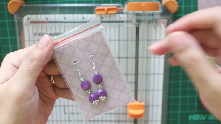 Simple DIY Jewelry Packaging for Dangling Earrings and Necklace