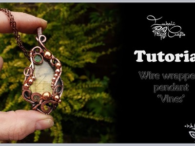 Simple wire wrapped pendant - how to wire wrap any size cabochon.