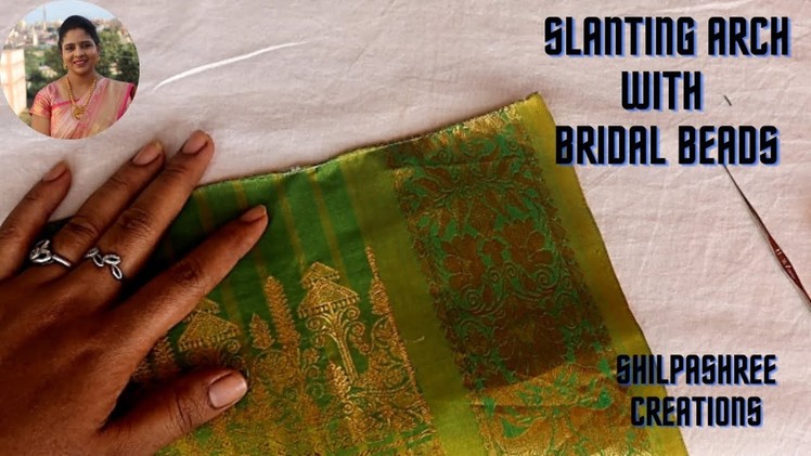 Slanting Arch With Bridal Beads_#68 |New Saree Kuchu Designs By Shilpashree Creations | Kucchulu |