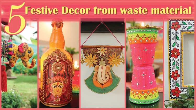 5 Festive Decor from waste materials