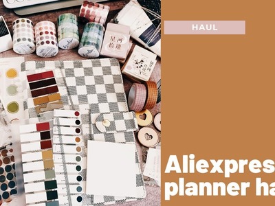 Aliexpress planner haul | Stickers & washi & discs and more