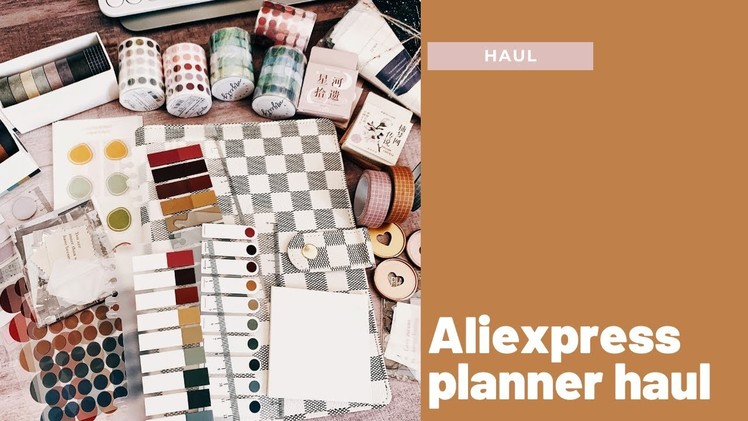 Aliexpress planner haul | Stickers & washi & discs and more