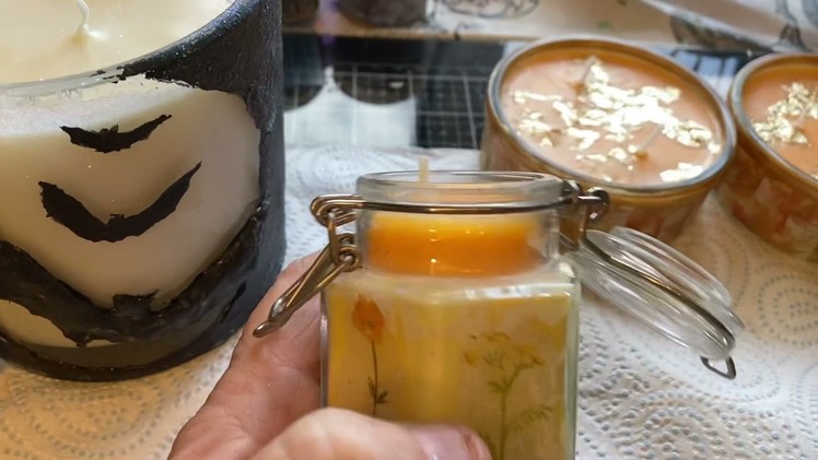 Candles in jars