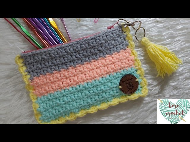 Cartuchera a crochet paso a paso????????.Crochet pencil case step by step