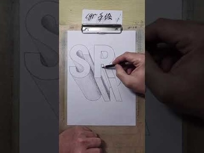 Cool Trick Art Drawing 3D on paper   Anamorphic illusion   Draw step by step   36