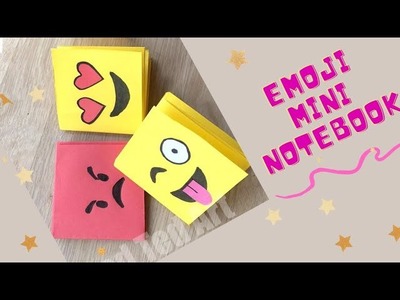 Diy Emoji Mini Notebook || No Glue Only One Page Mini Notebook || Origami Mini Notebook