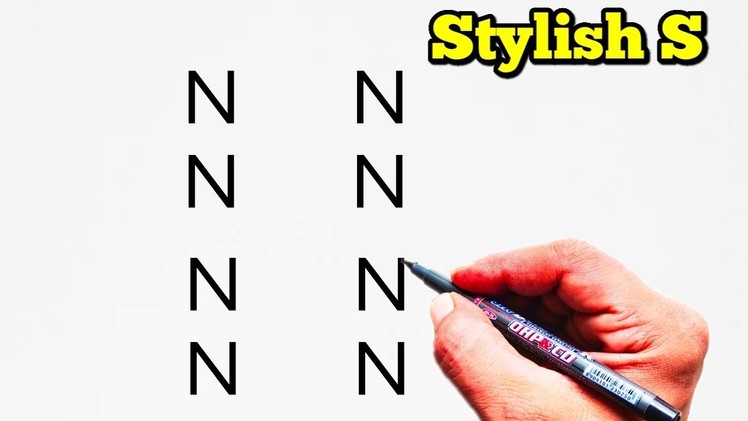 How to draw stylish letter S Easy | Stylish letter S | Letter S Drawing