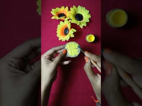 How to make hand fan using paper || Hand fan making step by step || Durga Puja special craft #shorts