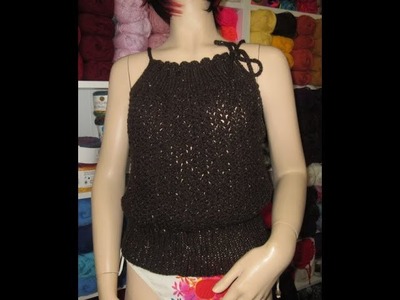 Knitted easy blouse
