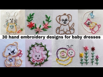 Latest Hand embroidery design for baby dresses