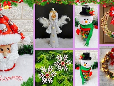 New 5 Christmas Decoration ideas at very low Budget  | Best out of waste Christmas craft ideas????90