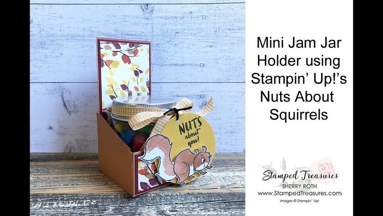 Nuts About Squirrels Mini Jam Jar Holder