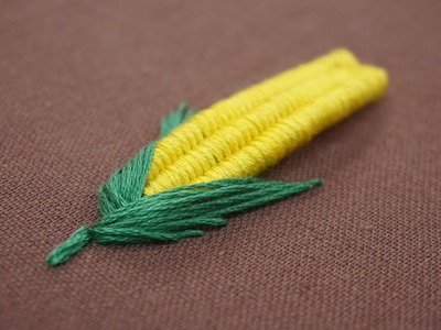 Puff Hand Embroidery with Wire - 3D Corn Embroidery Design