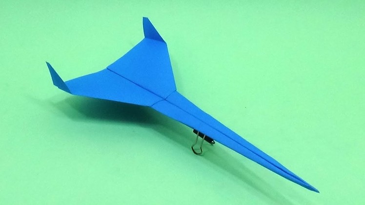 Fast Flying Paper Airplane - How To Make a Paper Plane - Jet Aircraft   Toy Making for Kids