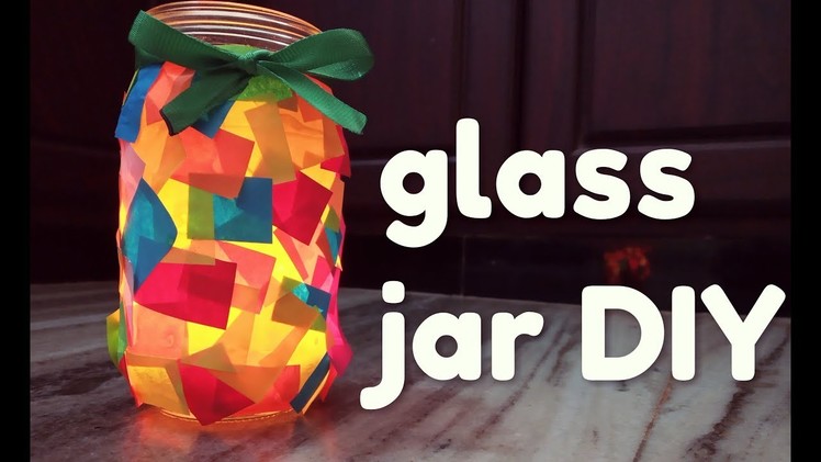 Glass jar DIY. how to reuse old glass jars. Fathima Nasreen