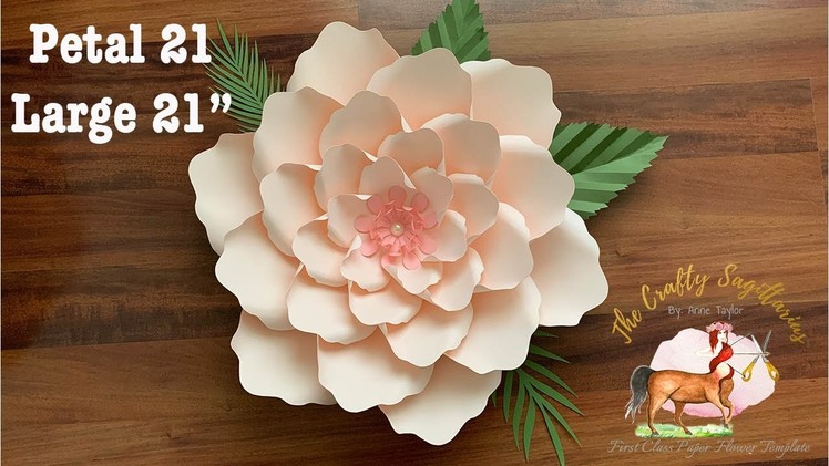How to Make 21” Paper Flower using Paper Flower Template 21