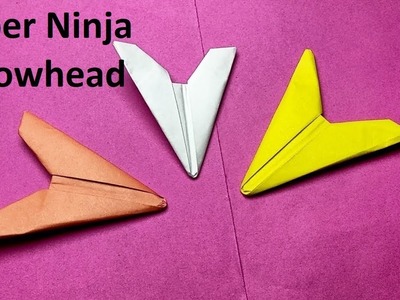 How to make a Origami Ninja Arrowhead Flying Flicker