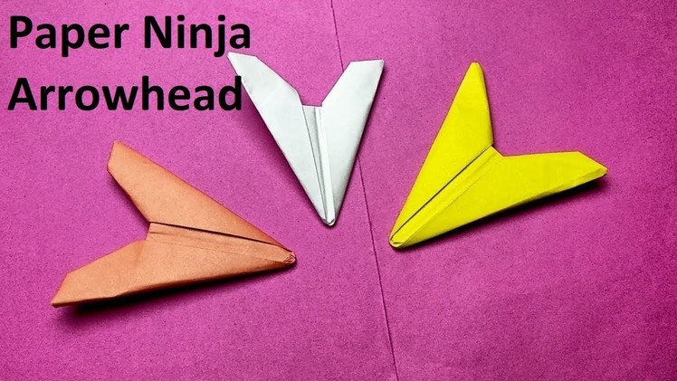 How to make a Origami Ninja Arrowhead Flying Flicker