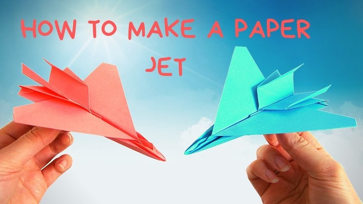 How to make a paper jet. How to make origami paper airplane step by step.