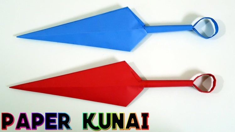 How to make a Paper Kunai Knife - (Naruto Kunai) | EASY | TUTORIAL