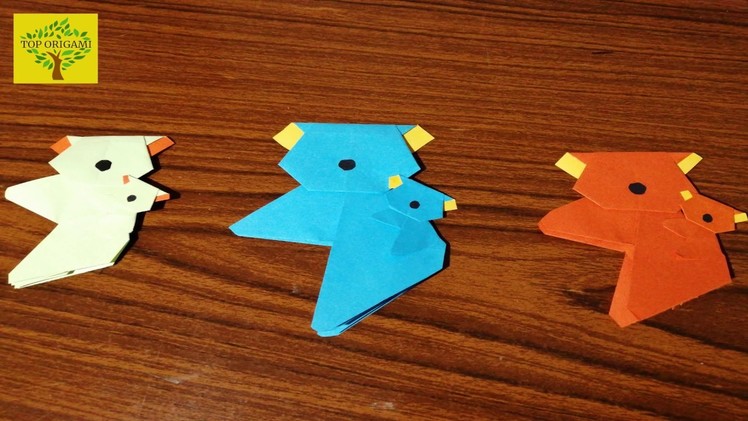 How to make Bear Corner Bookmark - Top Origami