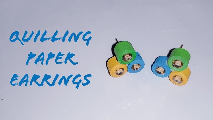 How to make easy quilling  paper earrings | The Best Crafts
