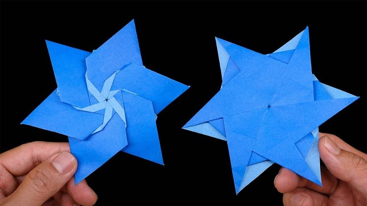 How to make #Origami #Ninja #Star 06 point - Easy origami for kids