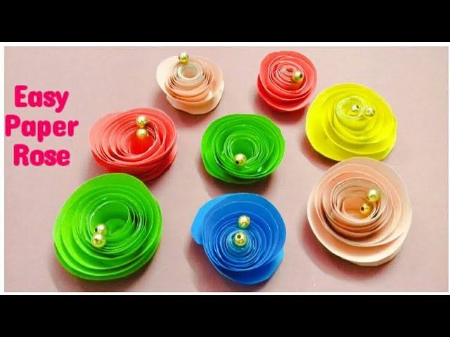 How To Make Rolled Paper Roses Diy Easy Rolled Paper Rose Diy Rose Making Tutorial