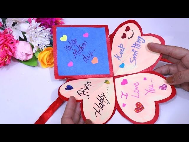 Mother's day card |How to make greeting card for mother's day Handmade Mother's Day card pop up card