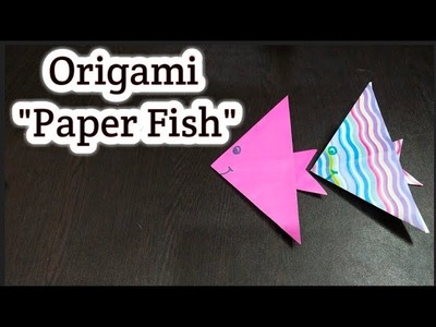 Origami for kids -Origami Fish Tutorial (Very Easy).how to make Paper fish.