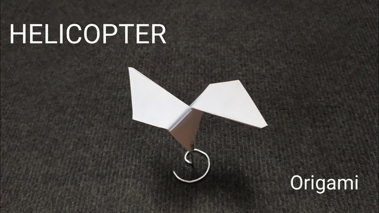ORIGAMI PAPER HELICOPTER. How to make a paper Propeller.
