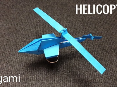 ORIGAMI PAPER HELICOPTER. How to make a paper Helicopter.