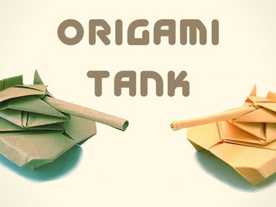 Paper tank– How to make an origami paper tank  – Hand Made