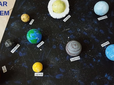 Solar system| how to make solar system project for kids in easiest way| School Craft|