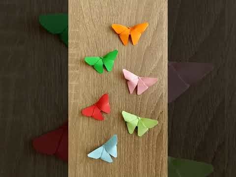 30 seconds Easy DIY Butterflies Paper Craft #shorts #origami #2