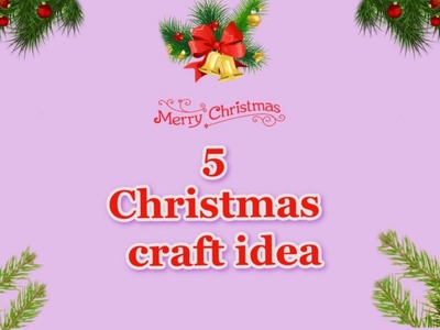 5 low Budget Christmas Decoration ideas at home | Best out of waste Christmas craft ideas????93