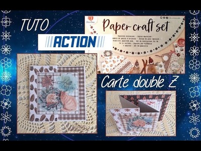 Action ❗Paper Craft Set TUTO Carte Double Z