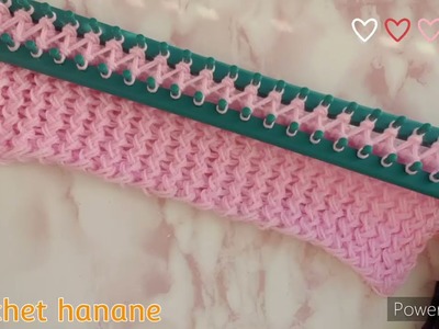 Baby blanket loom knit patterns|استخدامات النول المستطيل