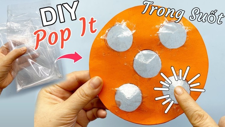 Cách làm POP IT TRONG SUỐT | DIY Transparent Pop It | How to make pop it easy | Liam Channel