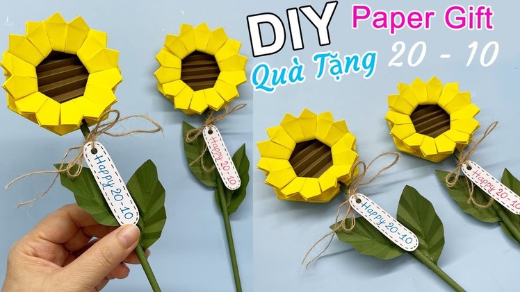 Cách làm QUÀ TẶNG 20-10 | DIY Paper Gift. How to make Gift for Mom | Liam Channel