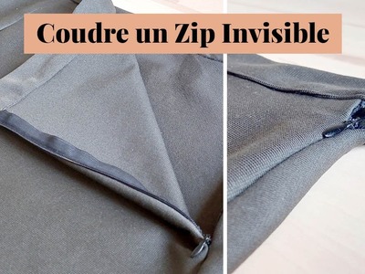 Comment Coudre un Zip Invisible ?. Tuto Couture Fermeture Eclair Invisible