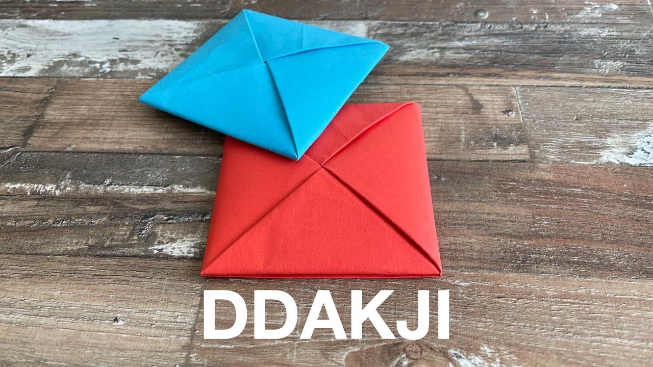 Comment faire un DDAKJI - Squid Game - Origami - jeu en papier