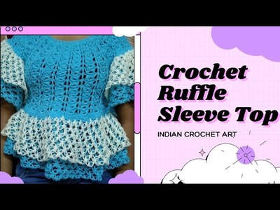 Crochet Pastel Blue Top Tutorial (Hindi) | Indian Crochet Art