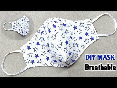 DIY Breathable Mask | Face Mask Sewing Tutorial | 3 layer and 2 in 1 Very Easy Pattern Mask | Mask