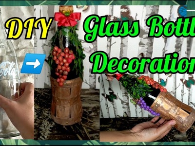 DIY Glass Bottle Decoration Idea || Art and Craft || Bottle Decoration