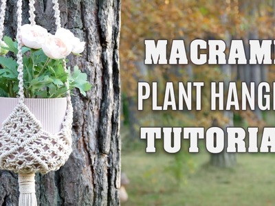 DIY Macrame Plant Hanger NEW Connected Squares Pattern