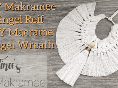 DIY Makramee Engel Reif. DIY Macrame Angel Wreath