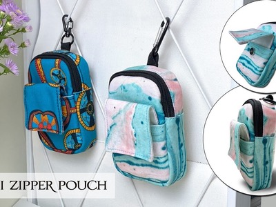 DIY Mini Zipper Pouch | Key Pouch | Mini Makeup bag | #Deemarcysewing