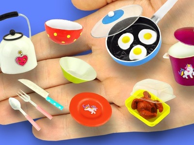 Diy miniature dishes for dollhouse
