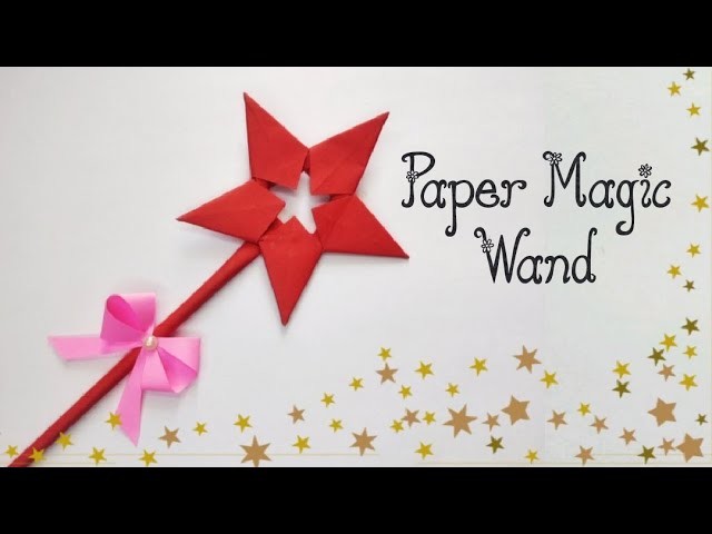 DIY Paper Magic Wand | Origami Wand | Easy Paper Craft | #paperwand #origamiwand #papercraft